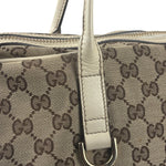 Gucci GG Beige Ivory Leather Shoulder Bag