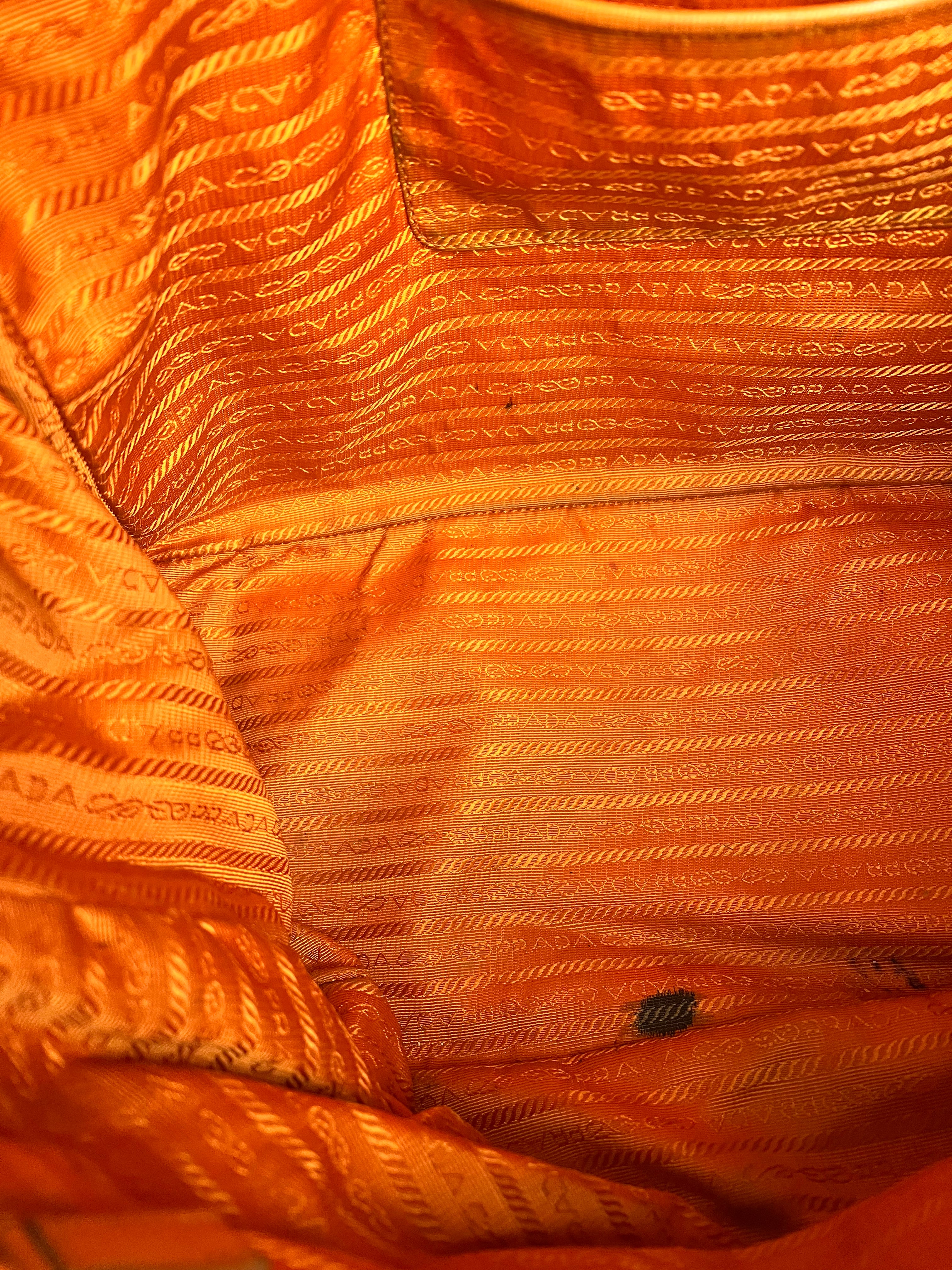 Prada Saffiano Lux Tote Orange