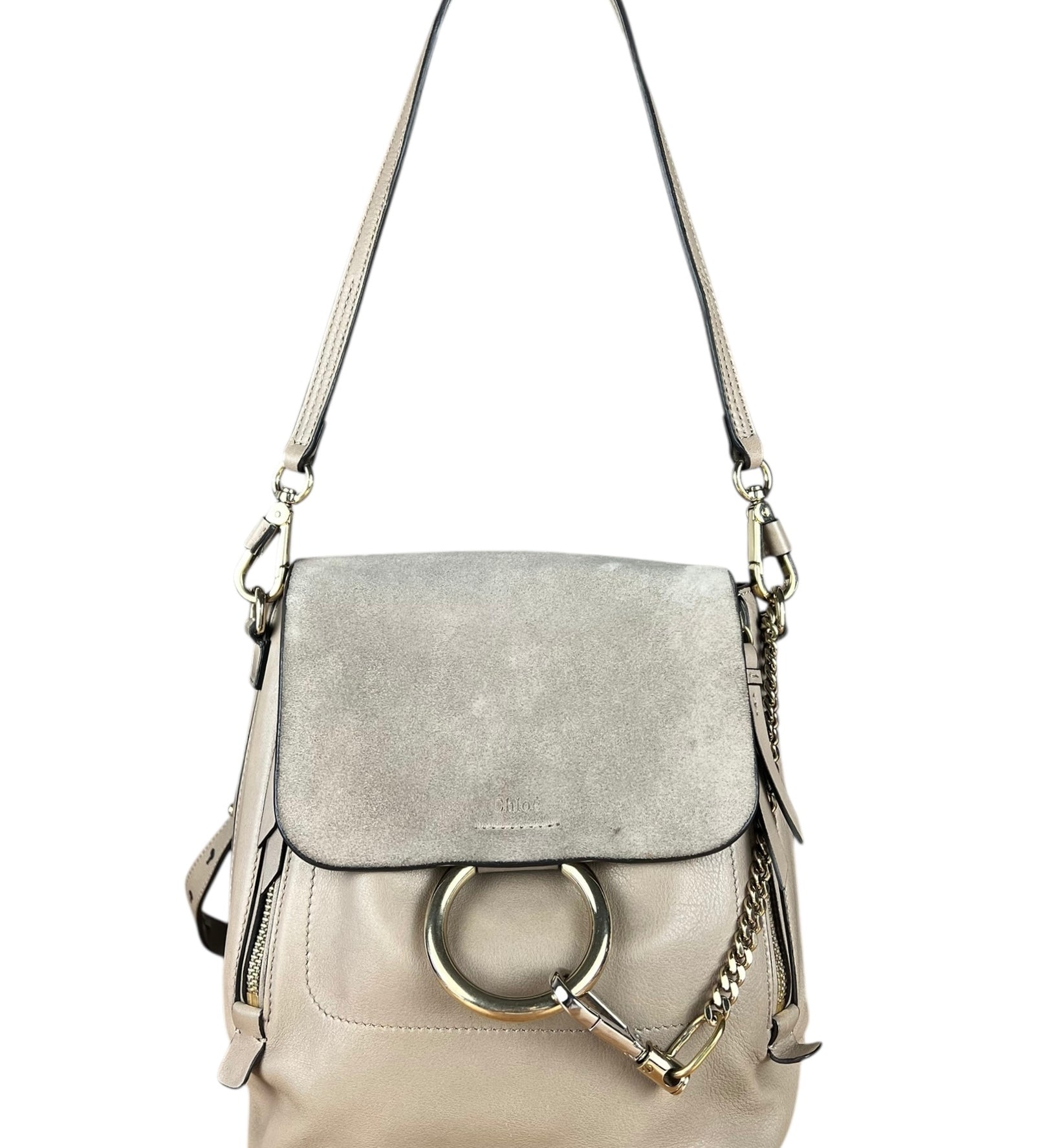 Chloe Faye Leather/Suede Backpack
