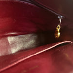 Chanel Vintage Burgundy Quilted Leather CC Camera Bag