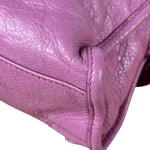 Balenciaga Purple Leather Velo Moto Two-Way Bag