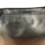 Chanel Vintage Black Leather Flap Crossbody Messenger Bag 1997