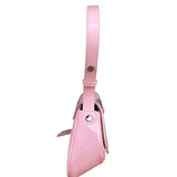 Diesel Pink Patent Leather Play Shoulder Bag