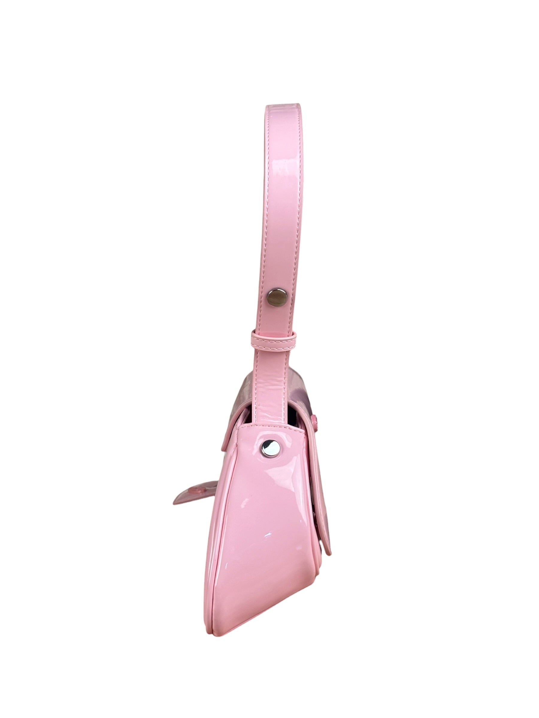 Diesel Pink Patent Leather Play Shoulder Bag