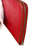 Hermes Rouge Epsom Leather Vintage Organizer Wallet