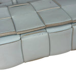 Bottega Veneta Intrecciato Leather Casette Crossbody Blue