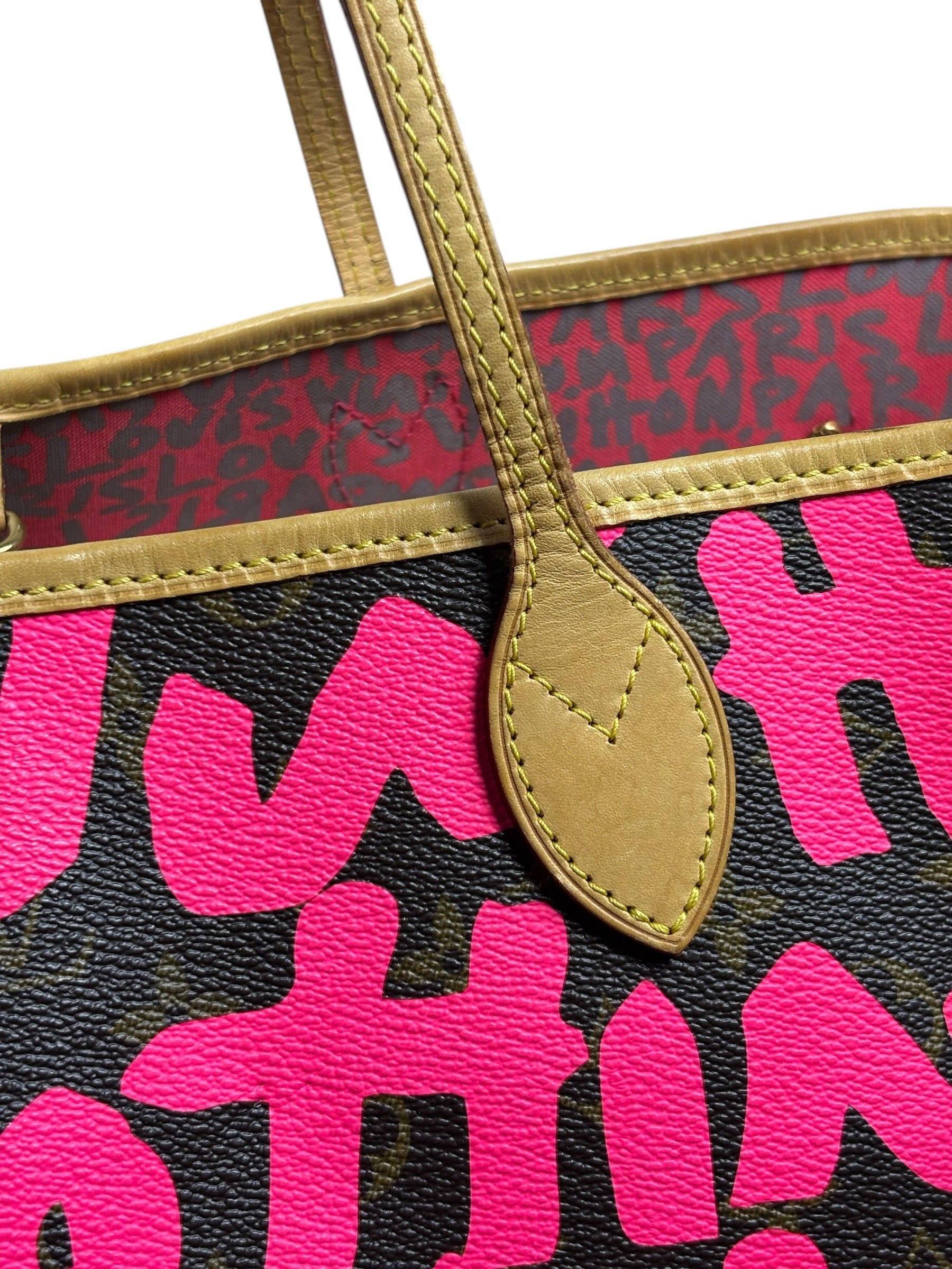 Louis Vuitton x Stephen Sprouse Graffiti Pink/Brown Monogram Neverfull GM