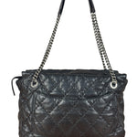 Chanel Black Leather Paris Moscow Flap/Chain Shoulder Bag 2005