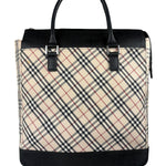 Burberry Beige Canvas Nova Check Tote Bag