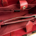 Fendi 2Jours Red Geometric Medium Tote