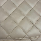 Chanel Beige Clair Jumbo Classic Flap Shoulder Bag 1990