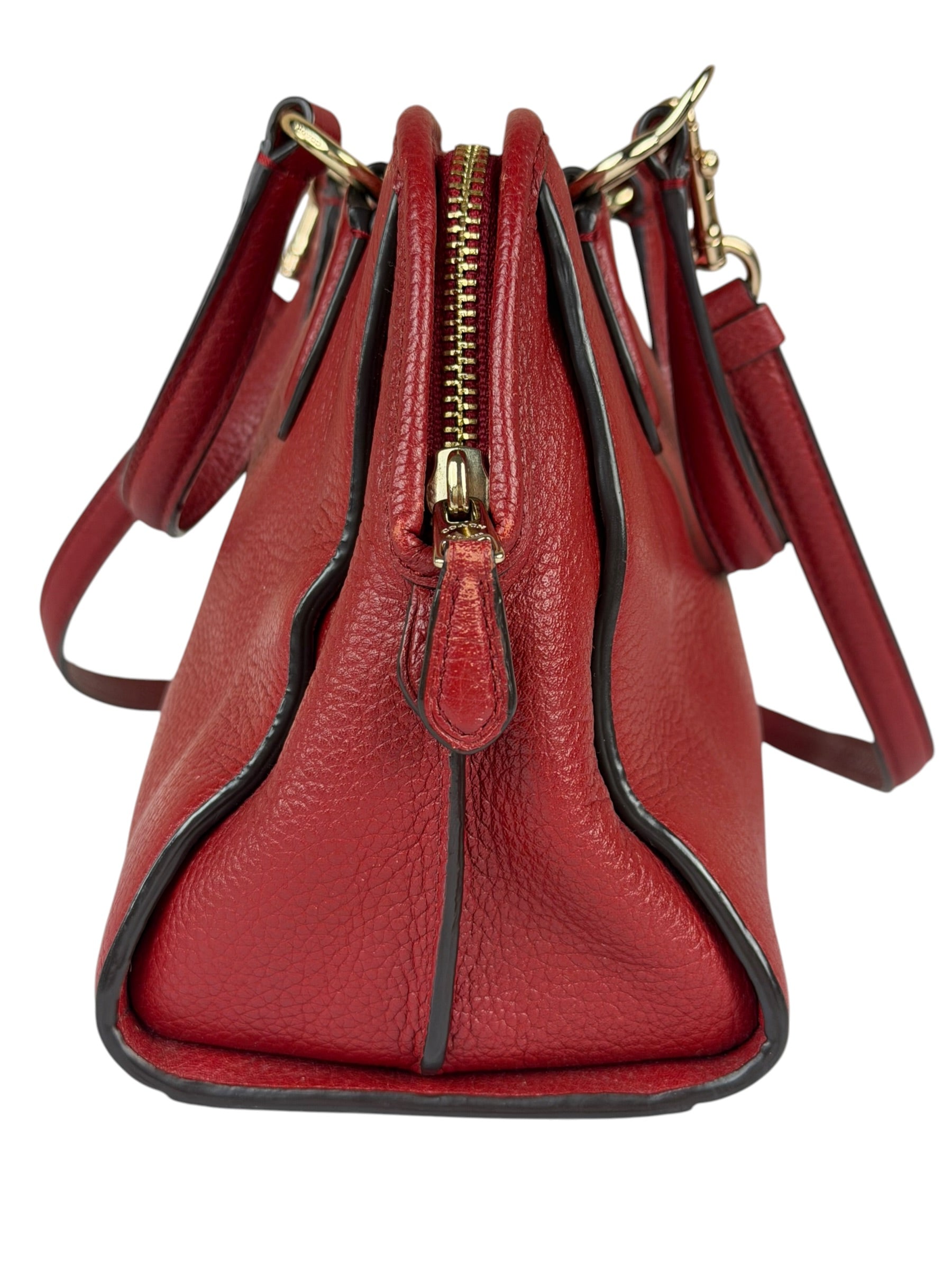 Coach Red Leather Mini Rowan Two-Way Bag