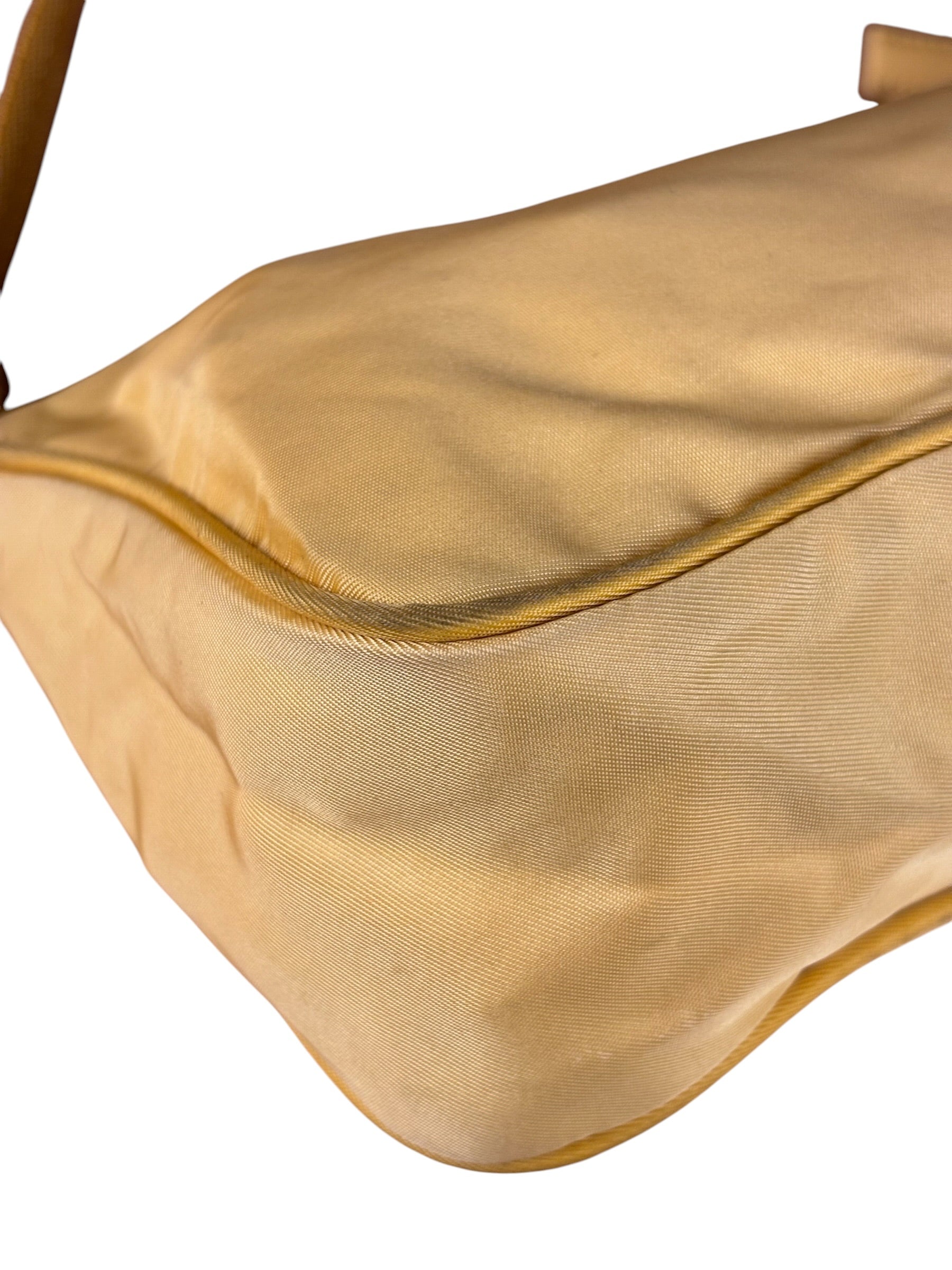 Prada Vintage Yellow Nylon Pochette