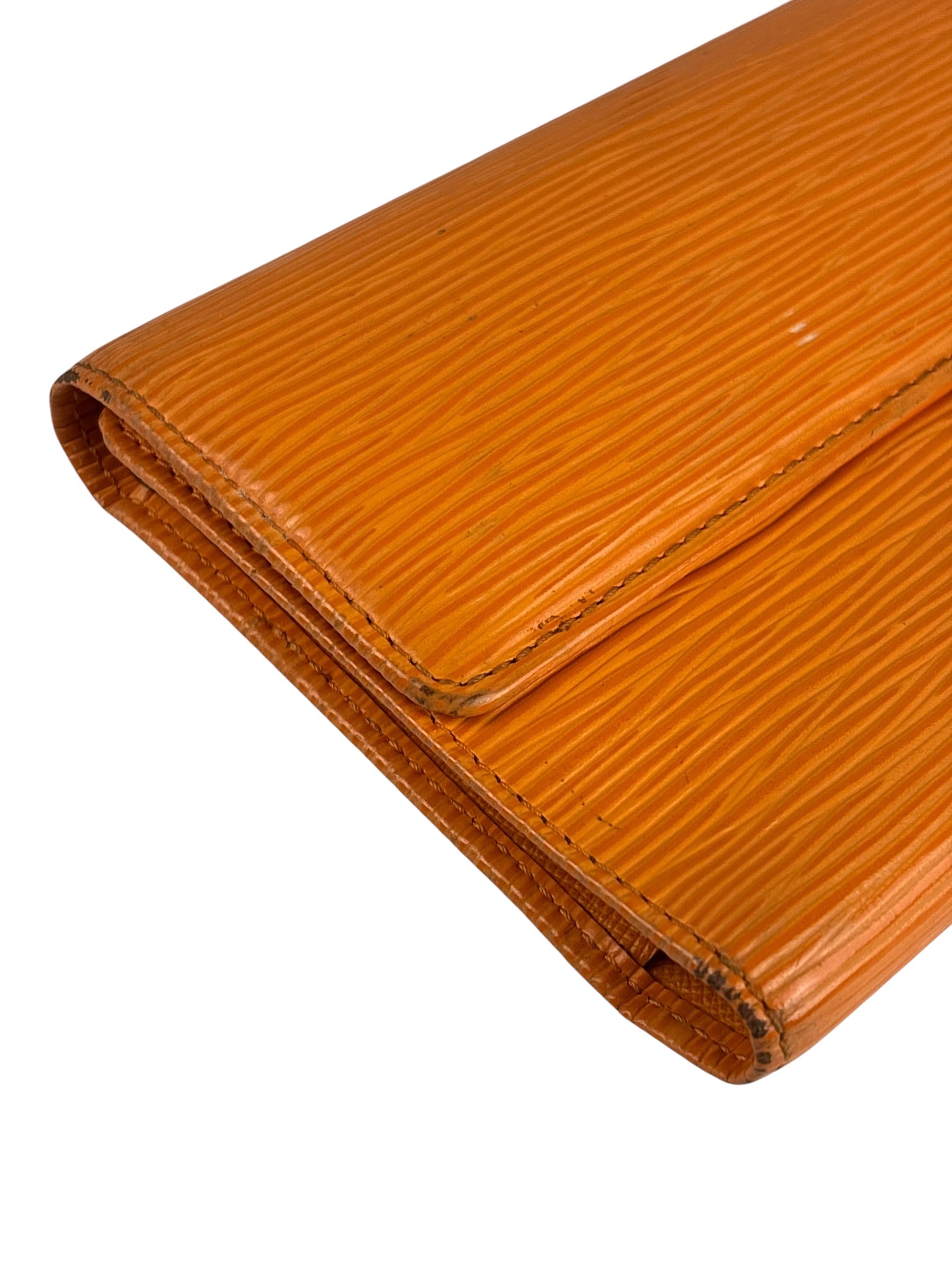 Louis Vuitton Orange Hue Epi Leather Wallet