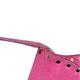 Celine Vintage Pink Suede Poulbot Shoulder Bag