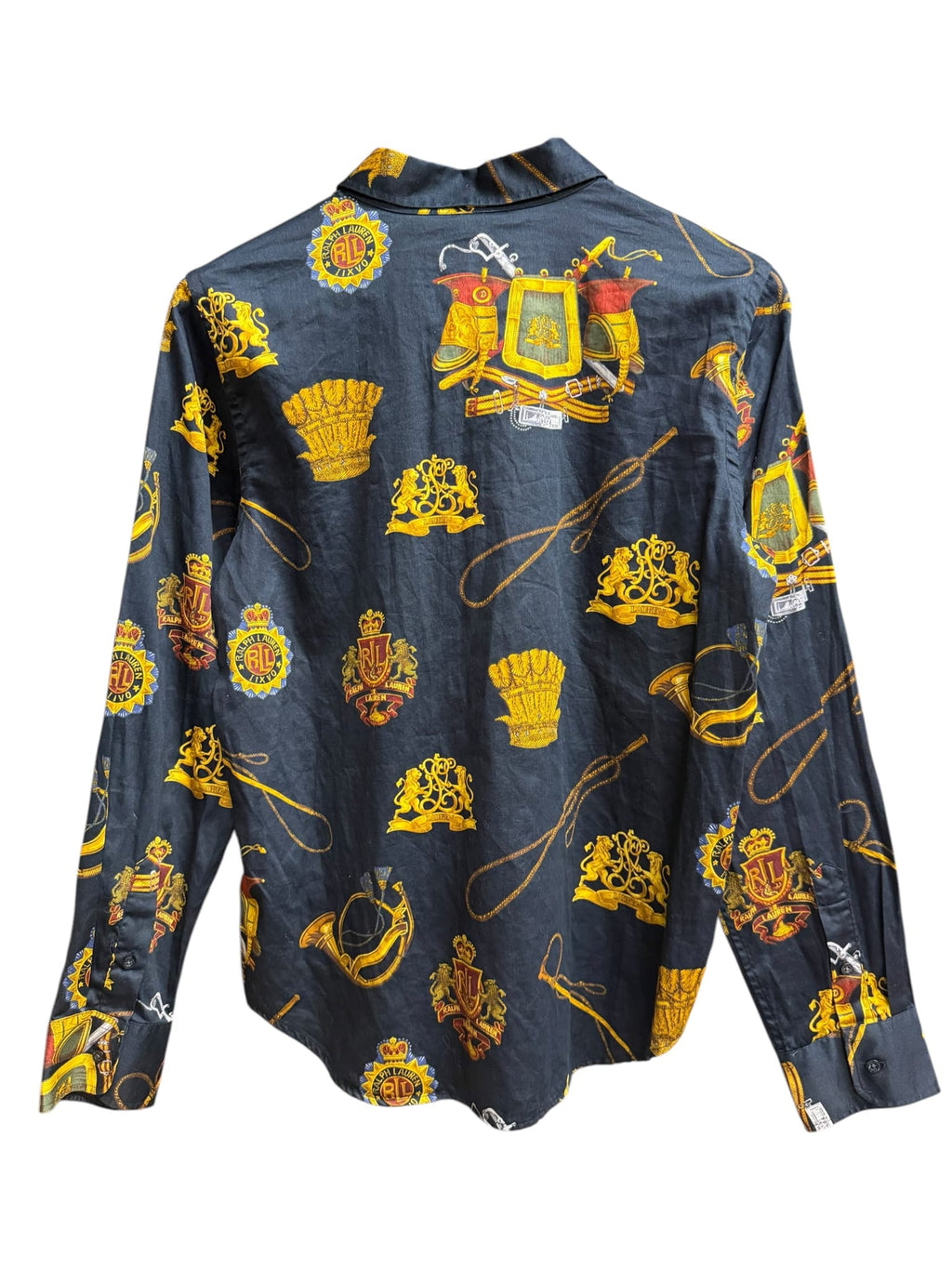Vintage Lauren by Ralph Lauren Equestrian Print Button Shirt