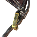 Gucci Brown Web Britt Hobo Leather Shoulder Bag