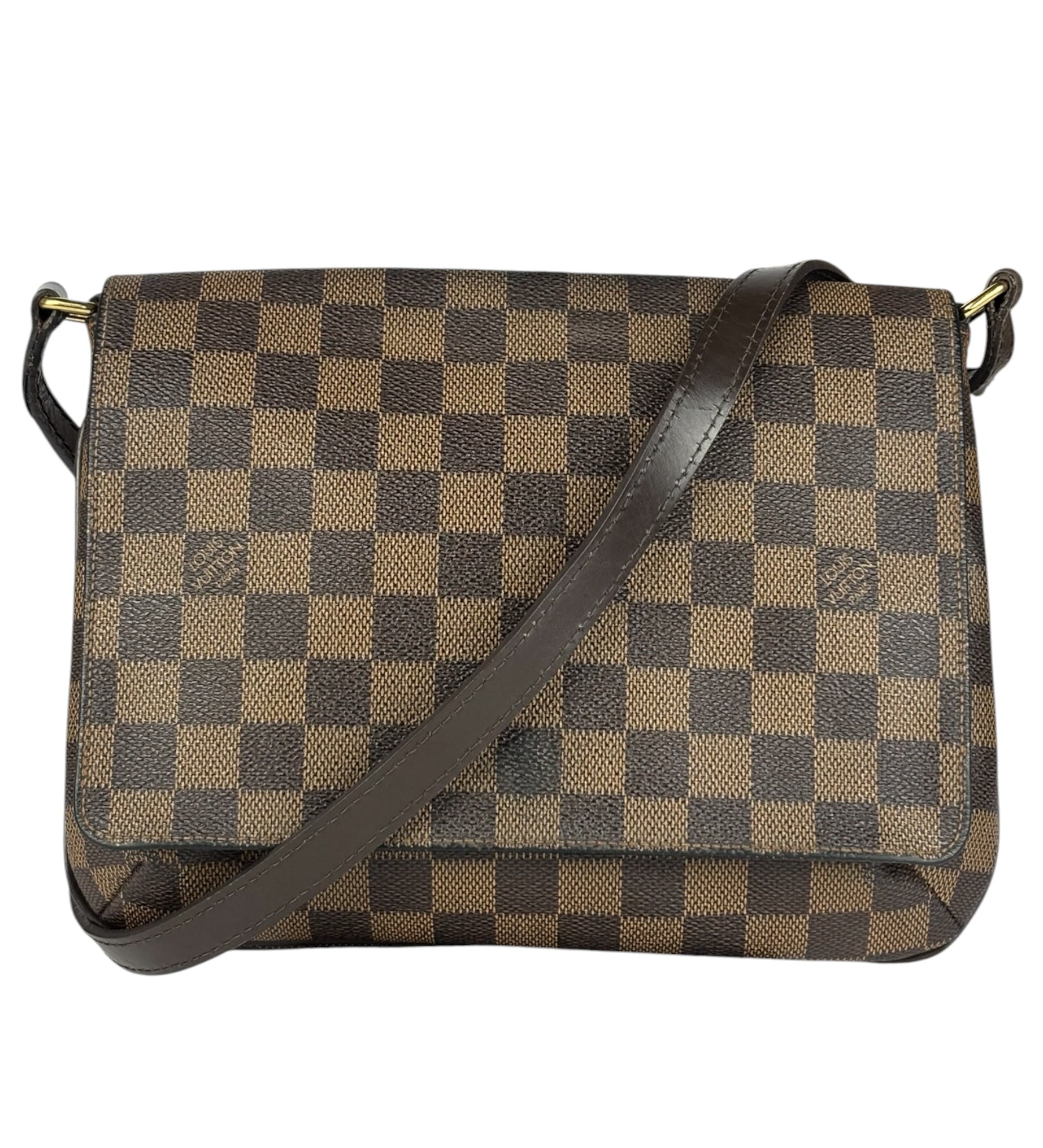 Louis Vuitton Damier Ebene Musette Tango Shoulder Bag