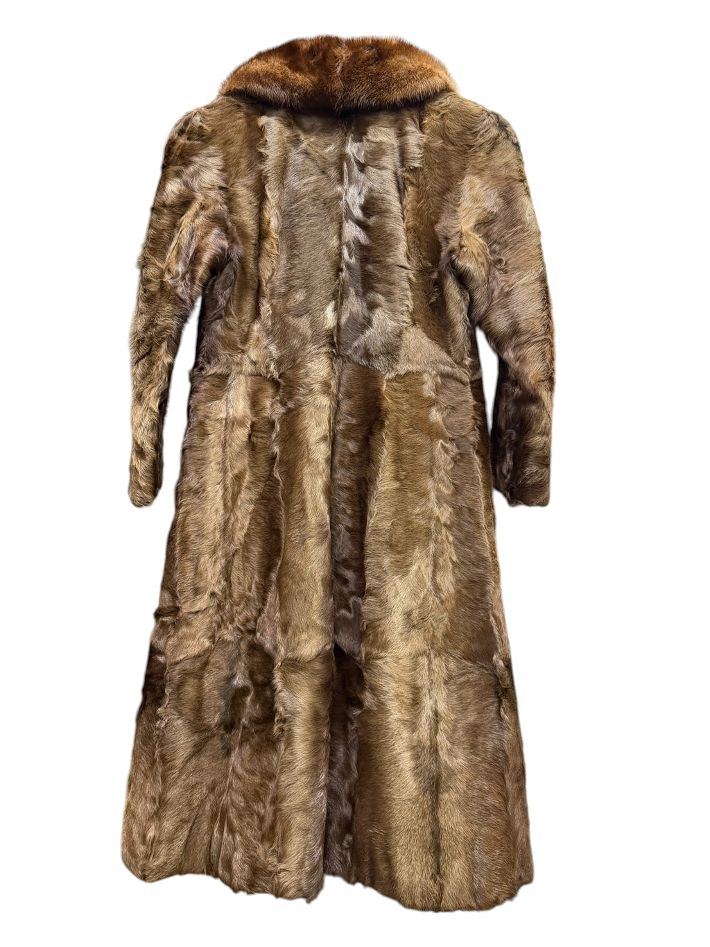 Vintage Mink Trim/Persian Lamb Fur Long Coat