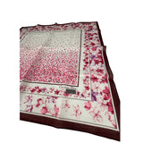 Christian Dior Vintage Floral Print Silk Handkerchief/Scarf