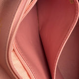 Chanel Vintage Pink Quilted Leather Trapezoid Flap Bag
