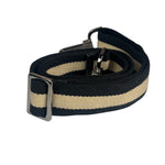 Gucci Black Leather Trim Belted Tote