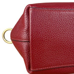 Coach Maroon Pebbled Leather Remi 2Way Bag