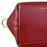 Coach Maroon Pebbled Leather Remi 2Way Bag