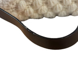 Fendi Vintage Leather Trim Knitted Wool Mamma Baguette