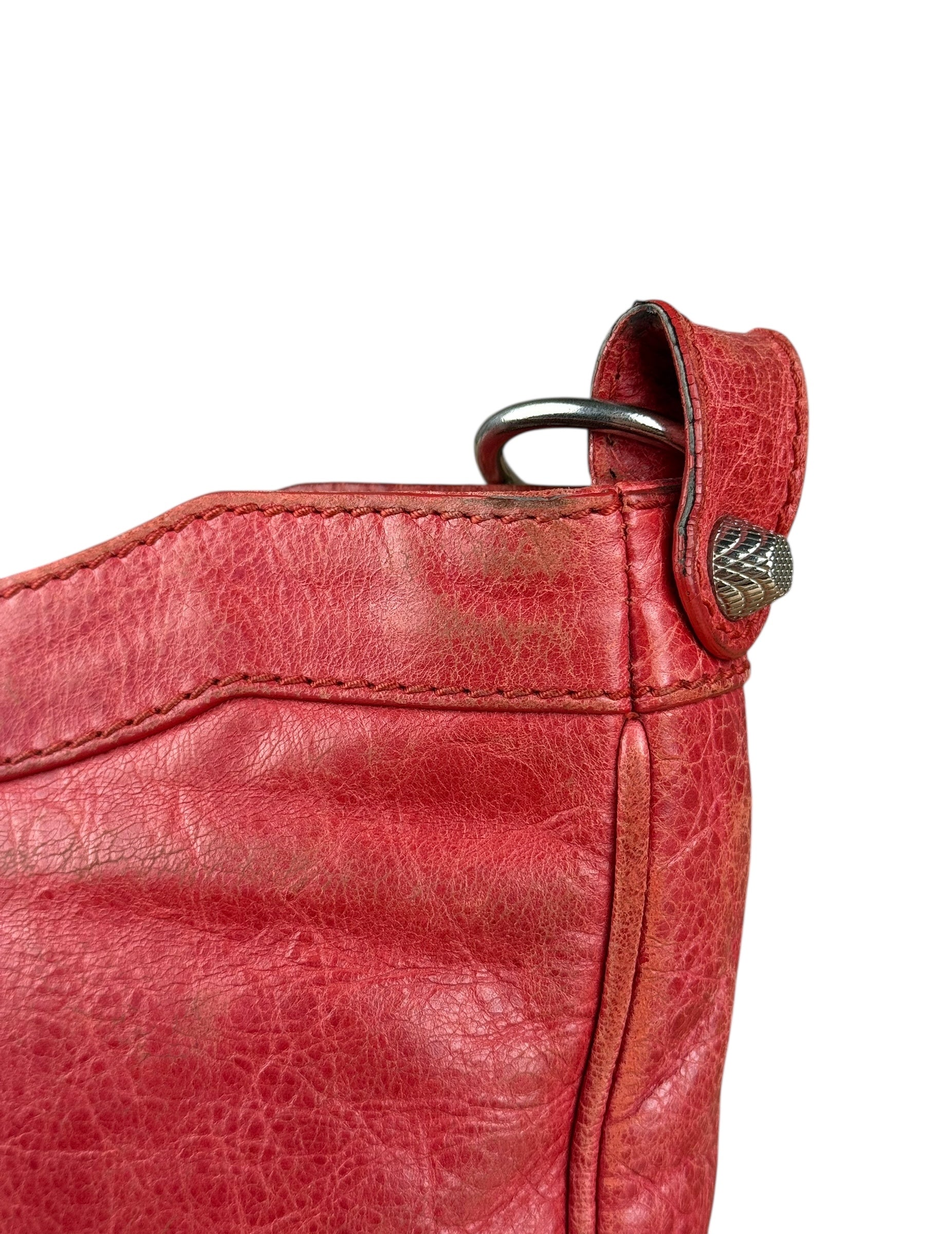 Balenciaga Fuchsia Leather Le City Crossbody