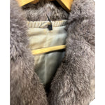 Gifu Mouhi Grey Rabbi Fur Coat