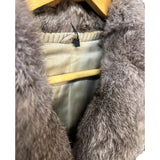 Gifu Mouhi Grey Rabbi Fur Coat