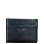 Yves Saint Laurent Leather Cardholder Navy Blue