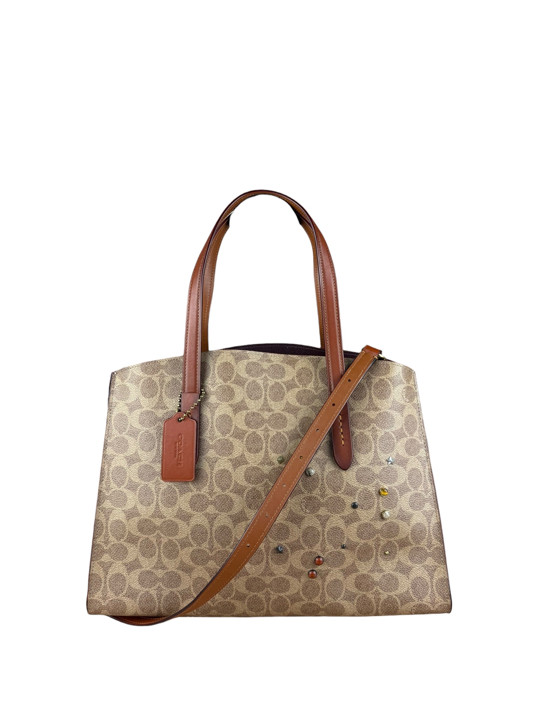 Coach Signature Charlie Carryall Two Way Bag