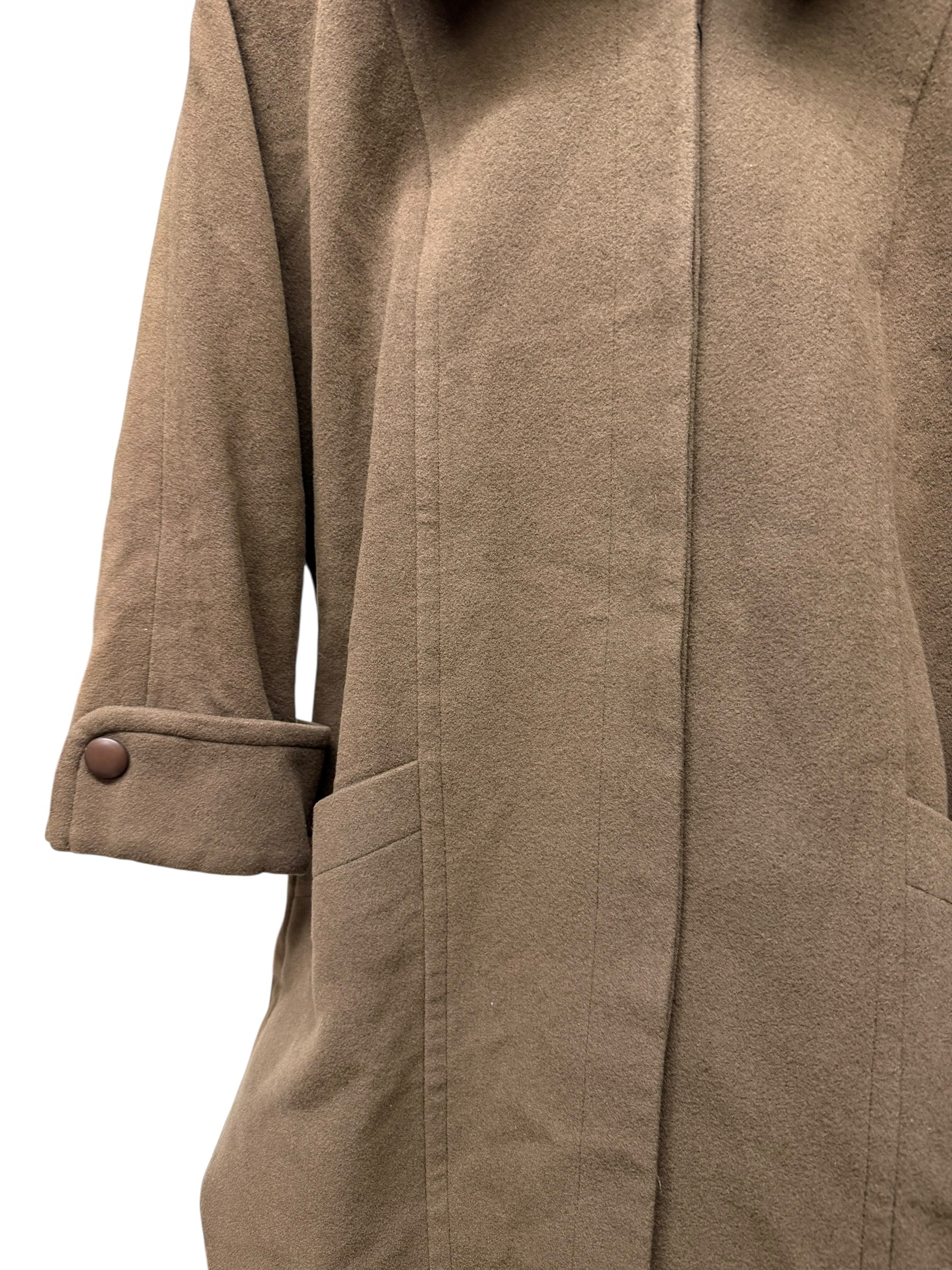 Miss Chloé Brown Wool Trench Coat