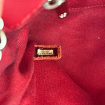 Chanel Red Quilted Leather CC Curvy Flap Bag 2015