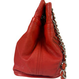 Chanel Red Quilted Leather Natural Beauty Chain Tote 2010