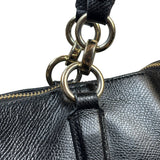 Coach Black Pebbled Leather Ava Zip Tote