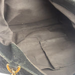 Fendi Vintage Black Leather Mia Chain Tote