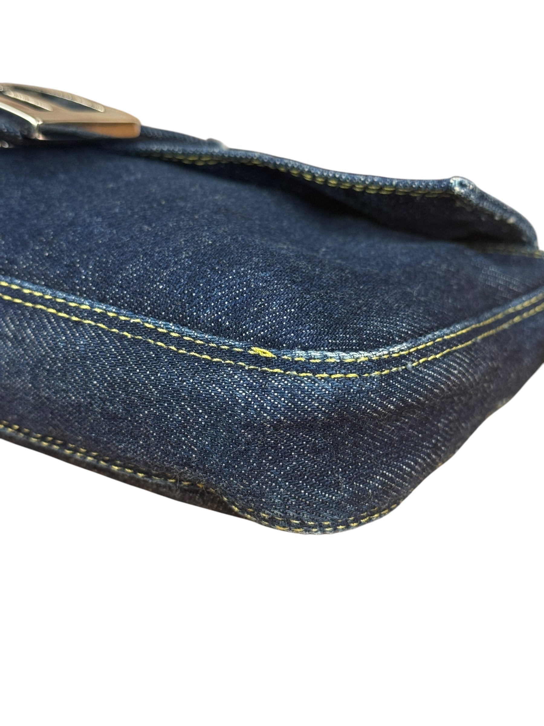Fendi Vintage Dark Denim Baguette
