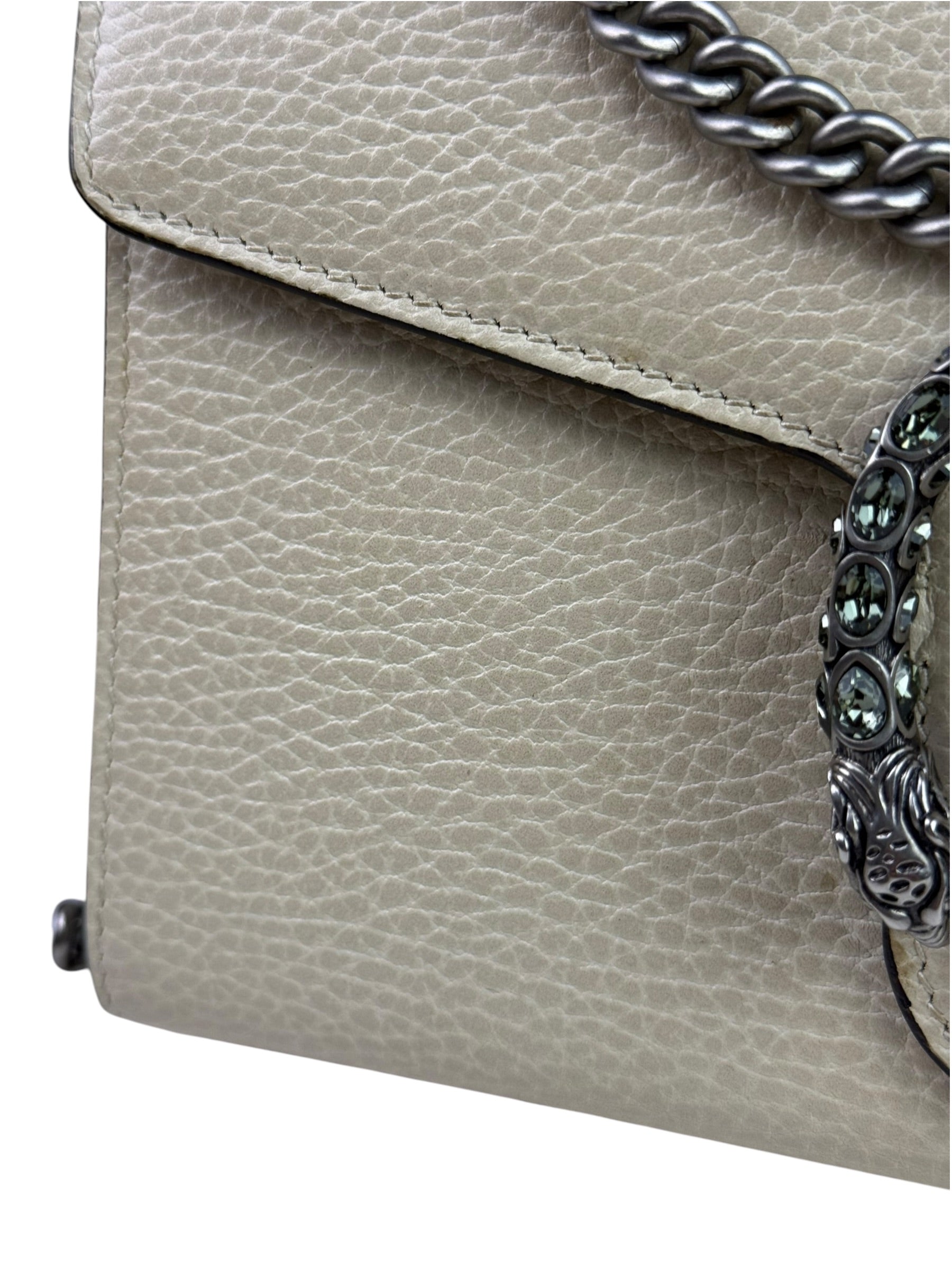 Gucci Beige Leather Dionysus Wallet On Chain