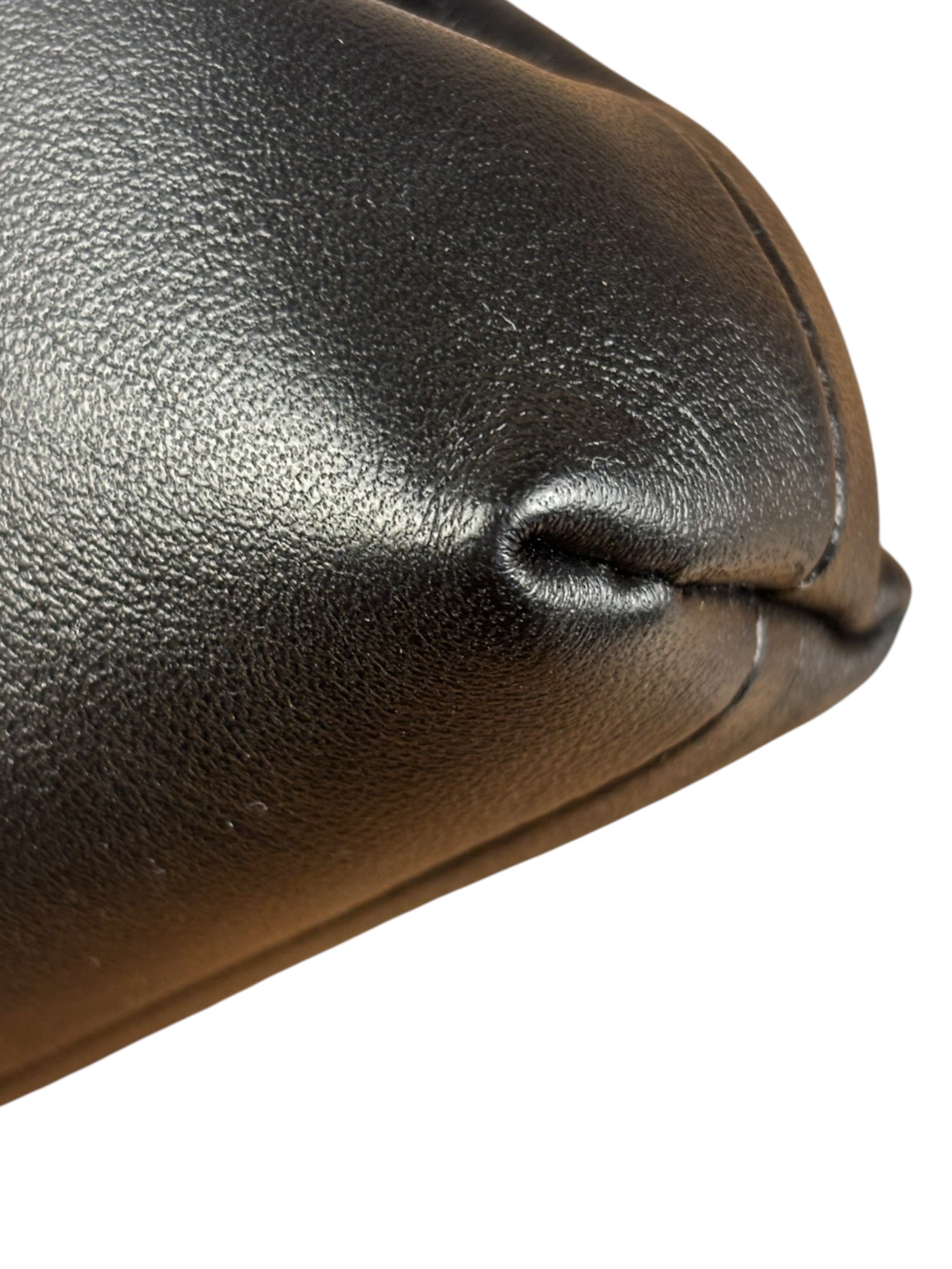 Fendi Black Leather Nano First Charm Shoulder Bag
