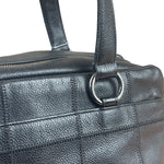 Chanel Black Leather Chocolate Bar Shoulder Bag 2004