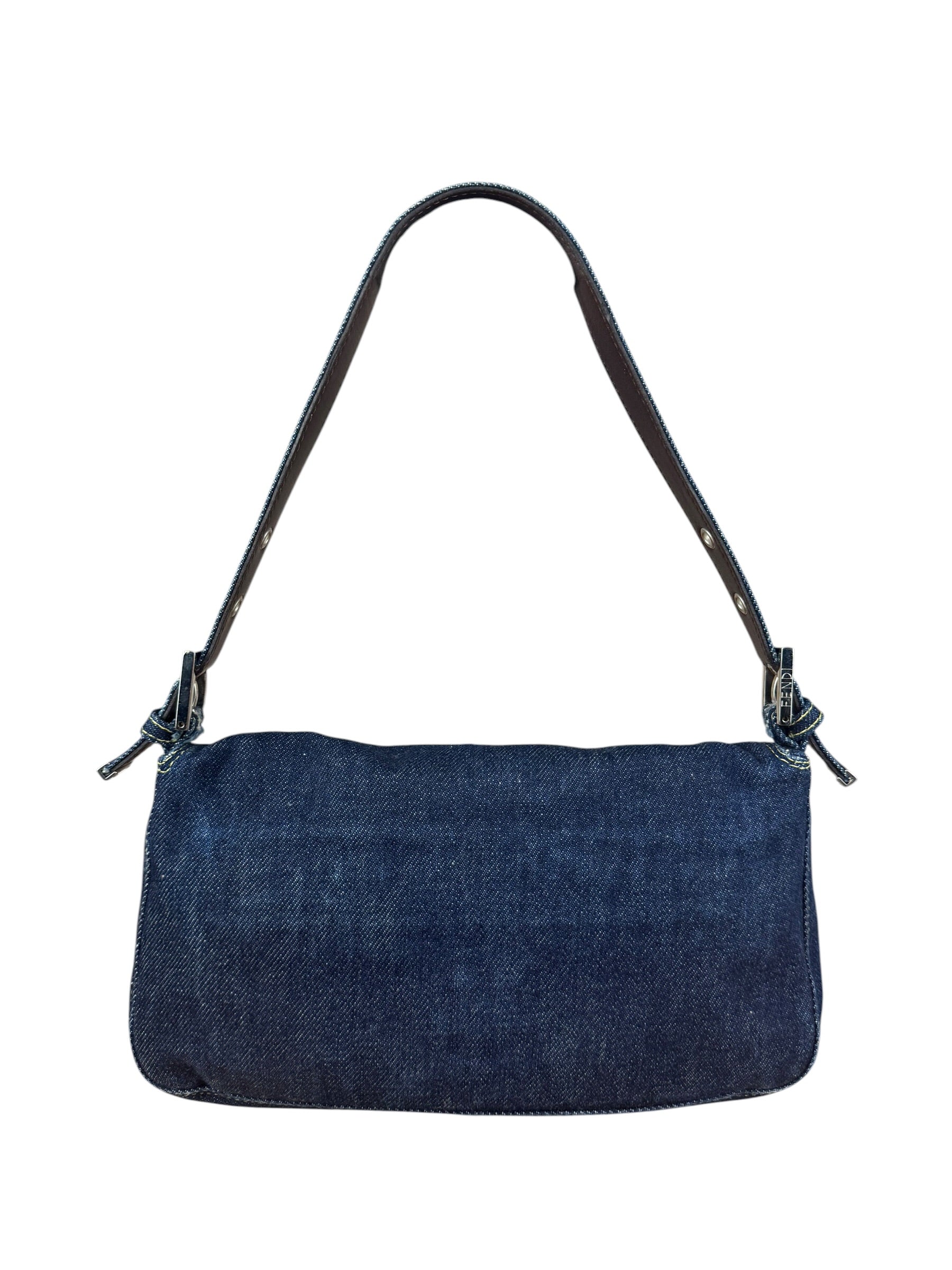 Fendi Vintage Dark Denim Baguette