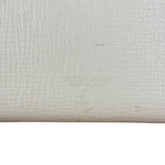Bottega Veneta White Leather Palmellato Angle Long Wallet