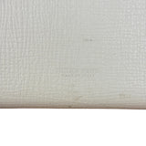 Bottega Veneta White Leather Palmellato Angle Long Wallet