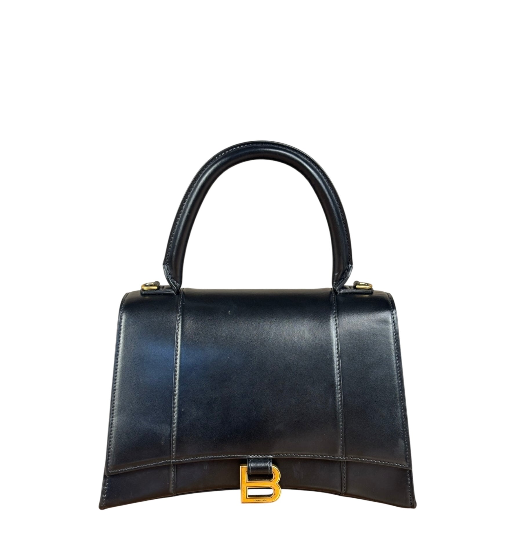 Balenciaga Black Hourglass Top Handle