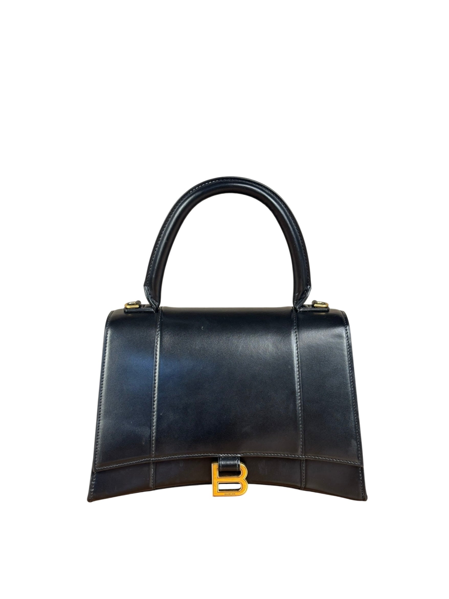 Balenciaga Black Hourglass Top Handle