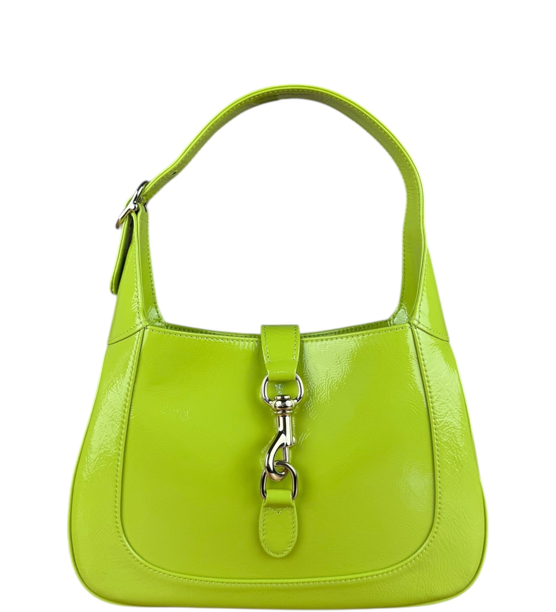 Gucci Jackie Green Medium Leather Shoulder Bag