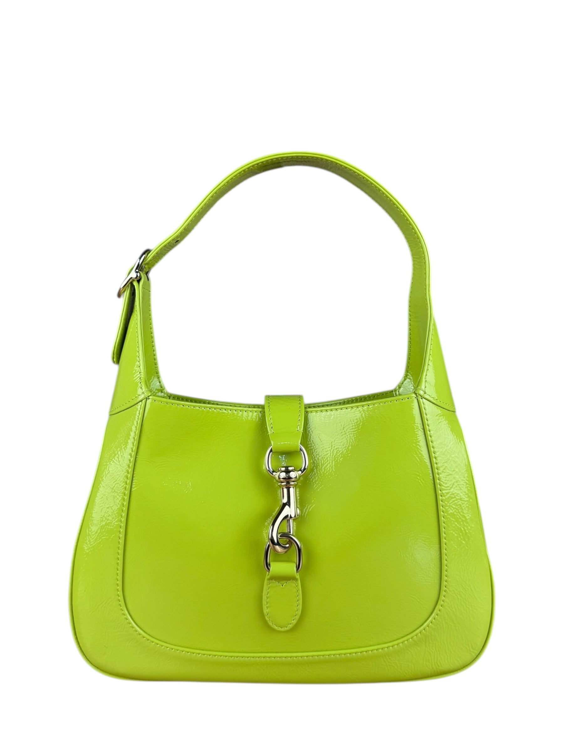 Gucci Jackie Green Medium Leather Shoulder Bag